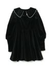 【BUBBLES BOUTIQUE】volume velvet onepiece