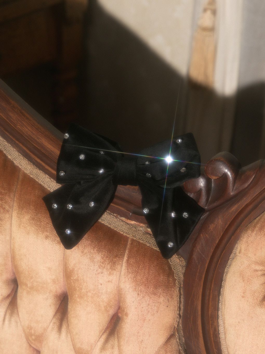 【BUBBLES】ビジューリボンバレッタ