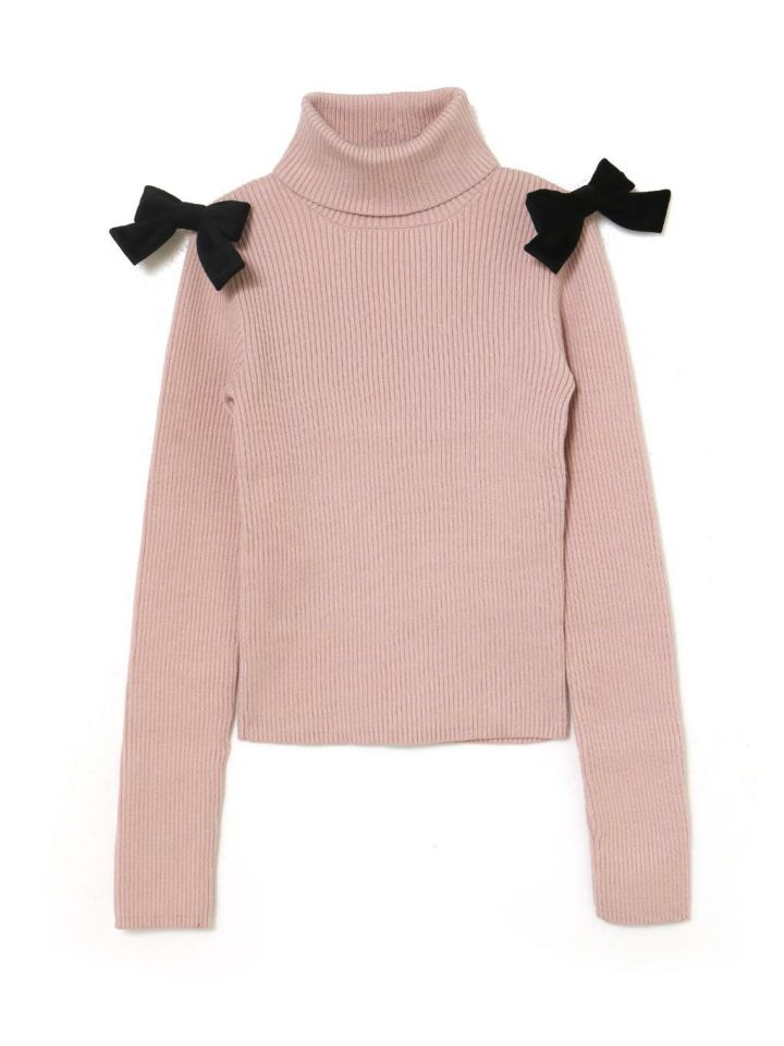 【BUBBLES BOUTIQUE】ribbon knit tops | sparkling mall online store