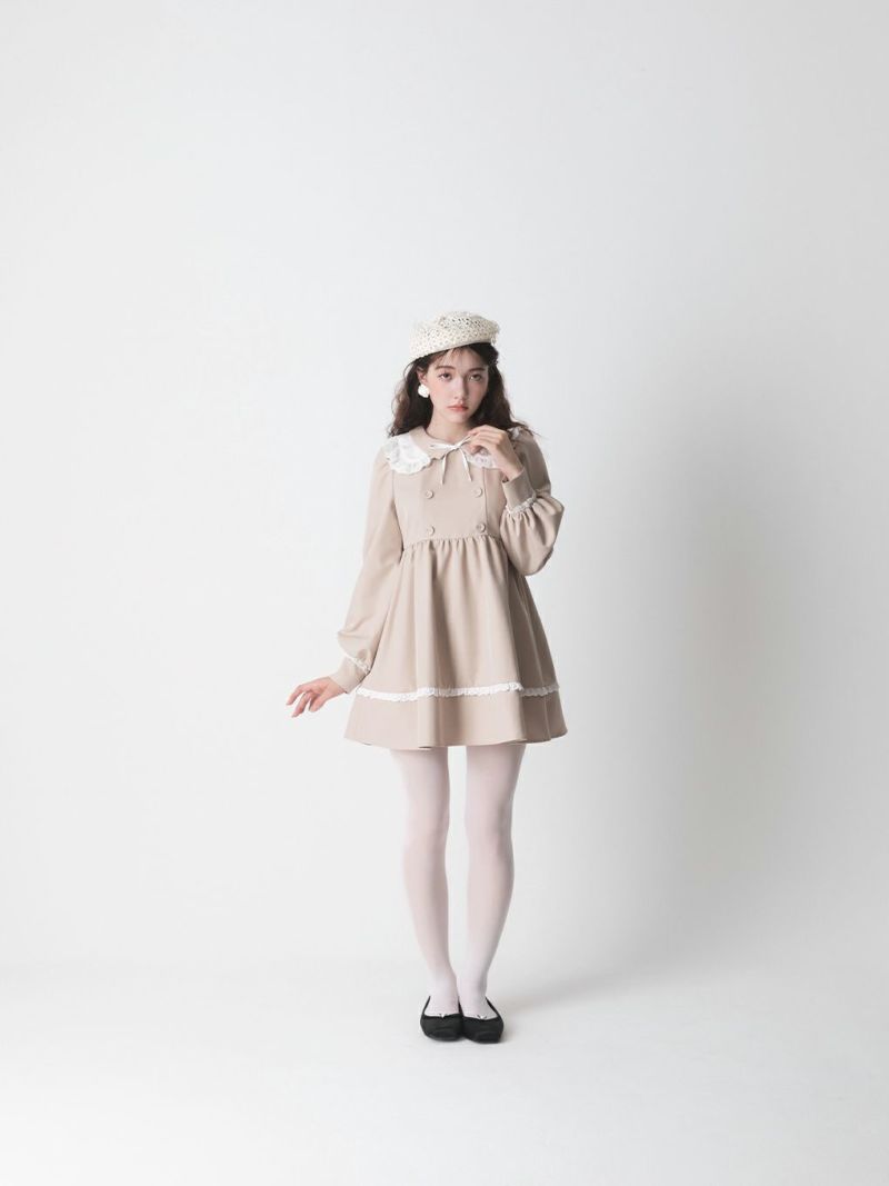 BUBBLES BOUTIQUE】trench flare onepiece | sparkling mall online store