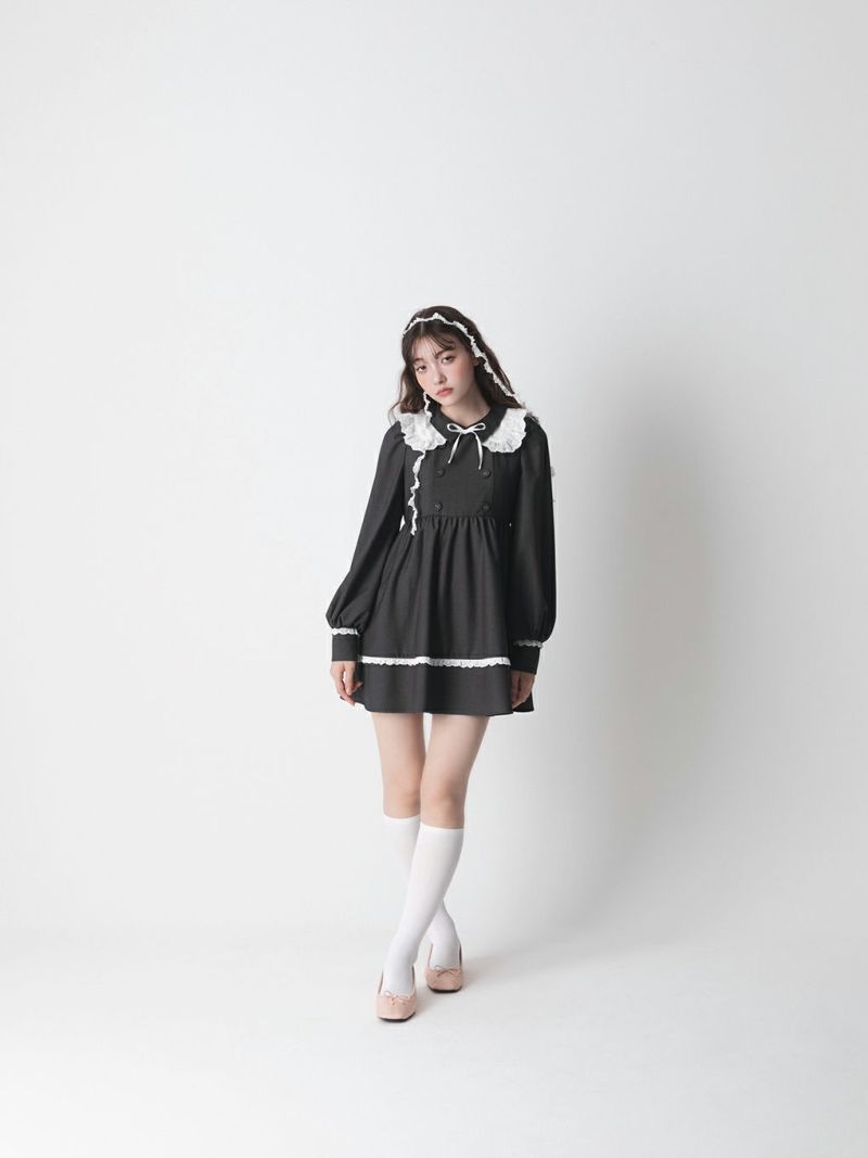 BUBBLES BOUTIQUE】trench flare onepiece | sparkling mall online store