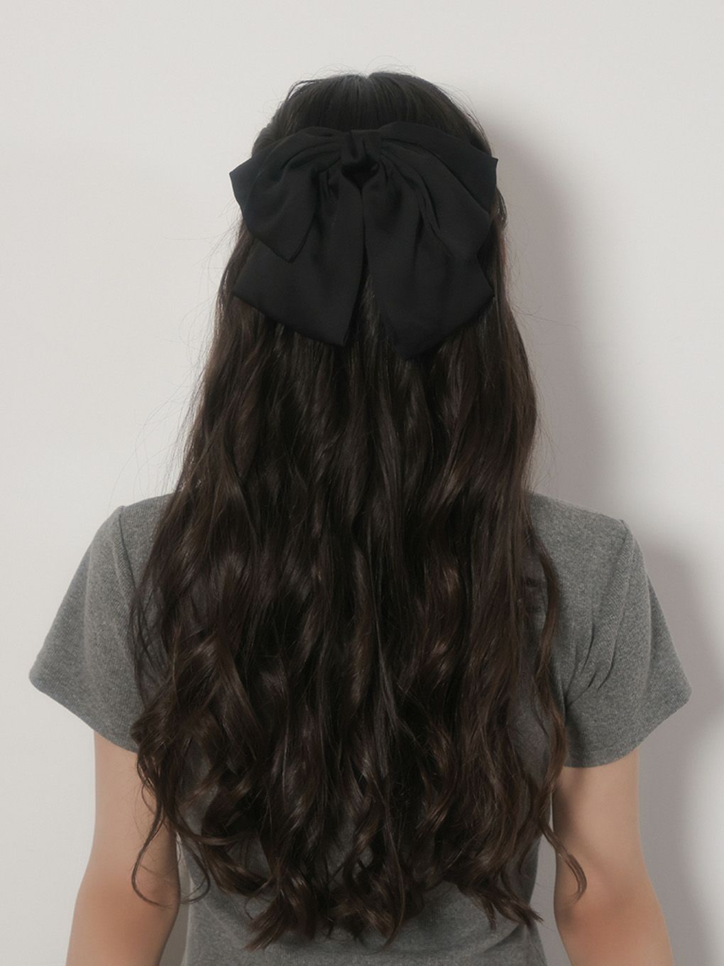 【BUBBLES】サテンリボンバレッタ