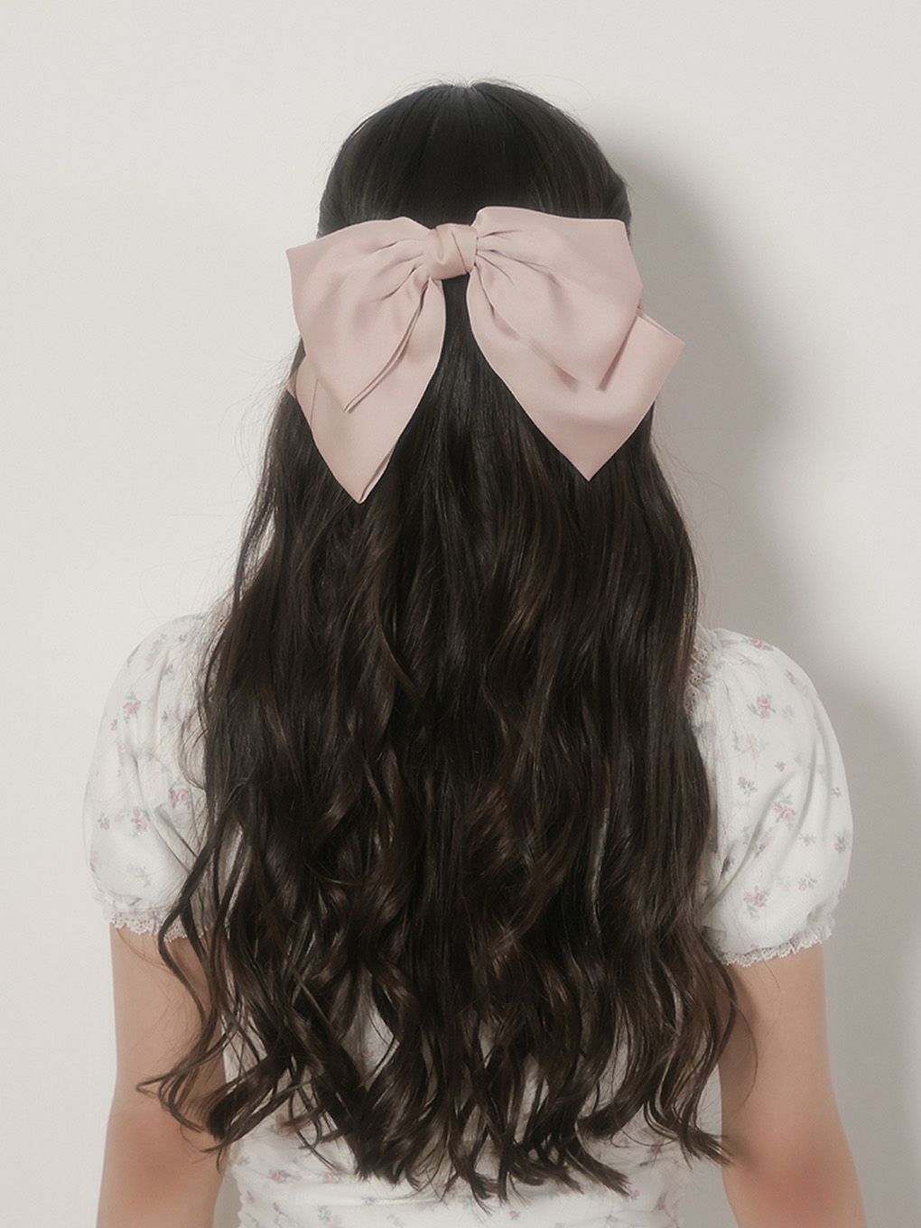 【BUBBLES】サテンリボンバレッタ