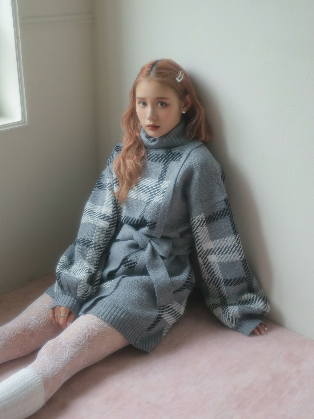 【BUBBLES】ルーズニットワンピース