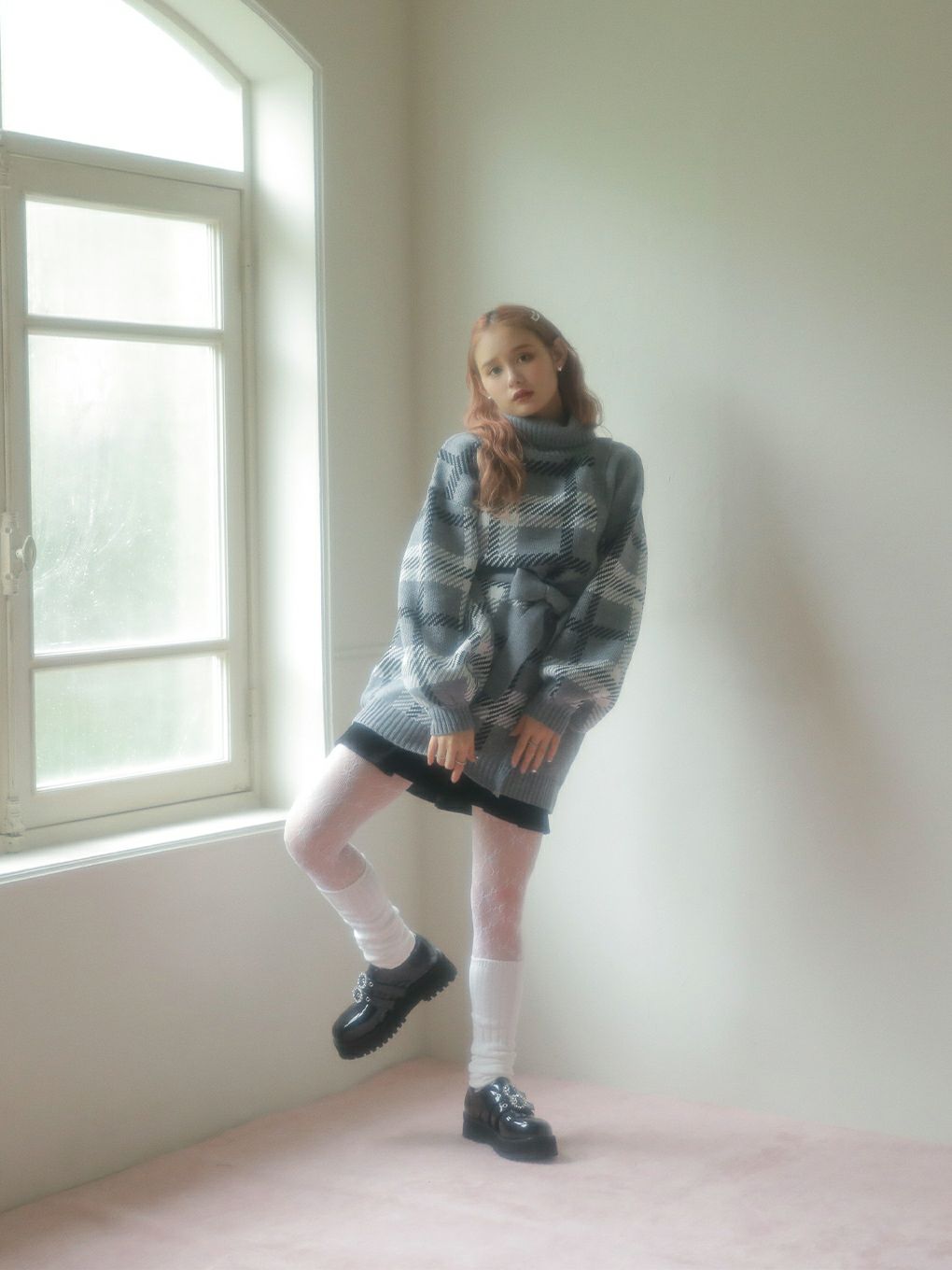 【BUBBLES】ルーズニットワンピース