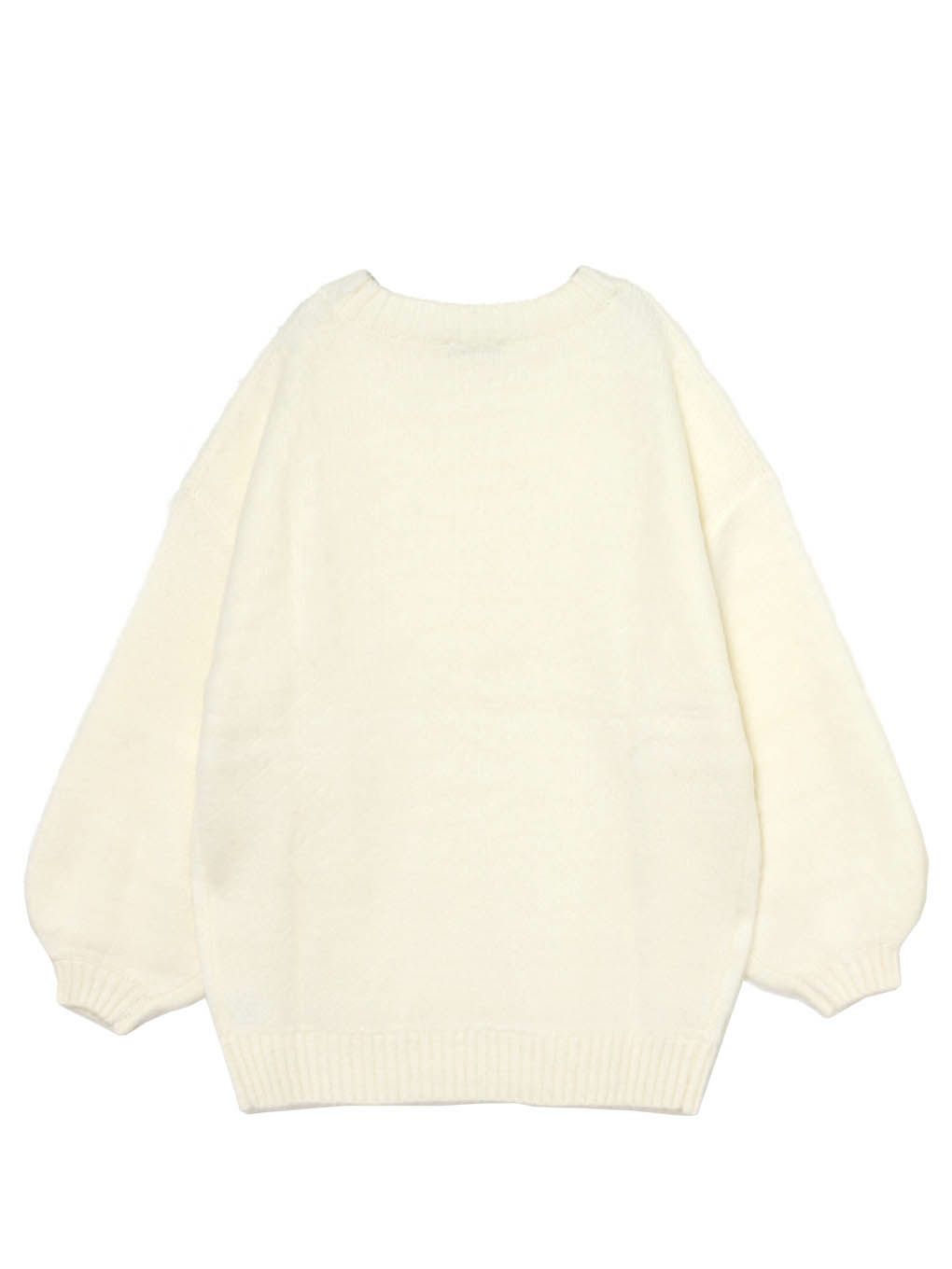 【BUBBLES】リボンマフラーニットワンピース