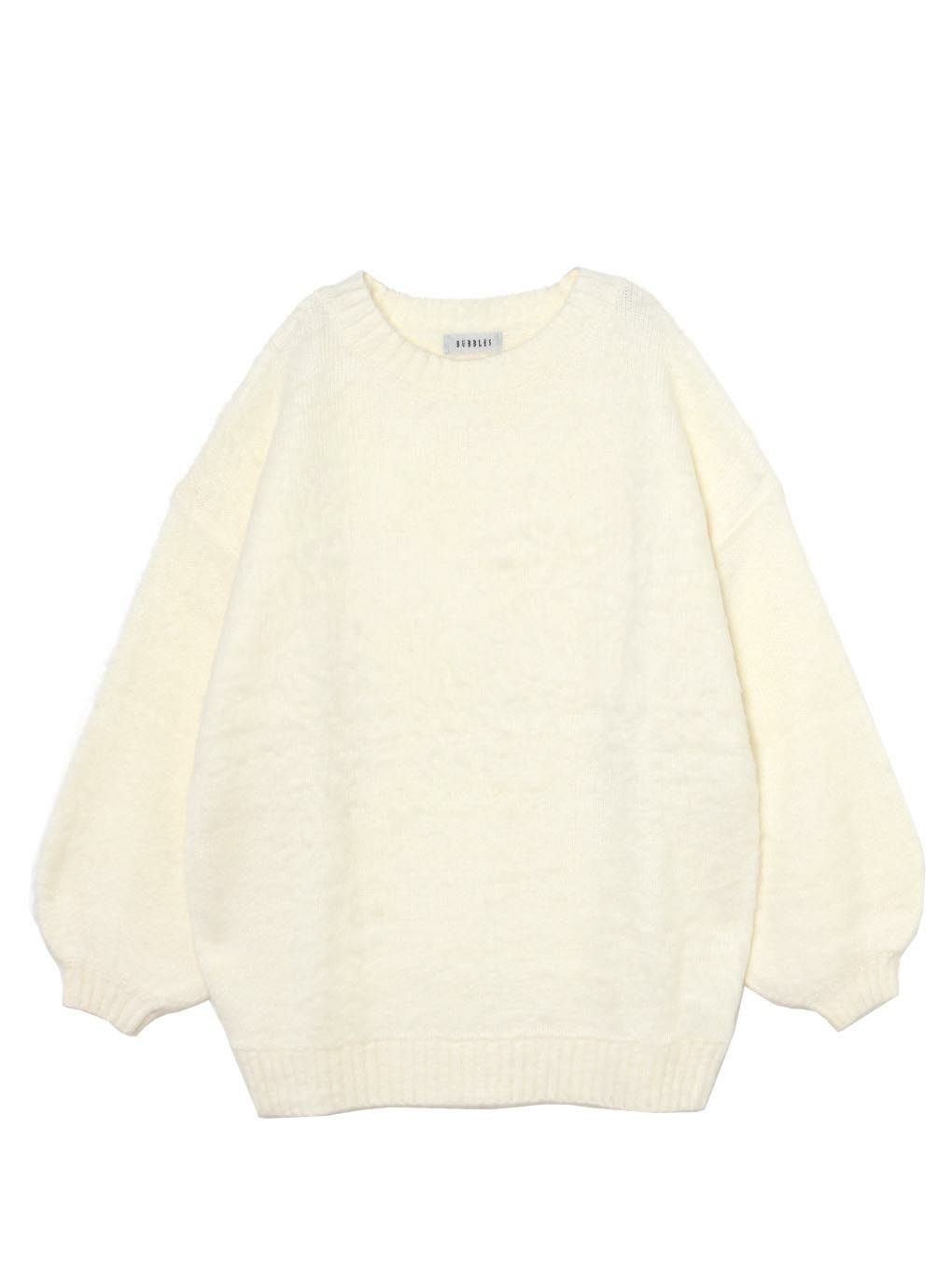 【BUBBLES】リボンマフラーニットワンピース