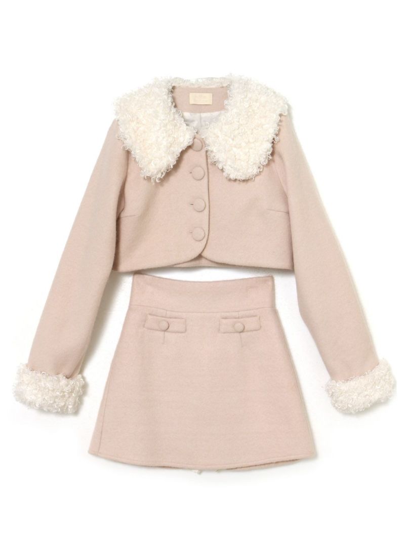 BUBBLES BOUTIQUE】fur collar setup | sparkling mall online store