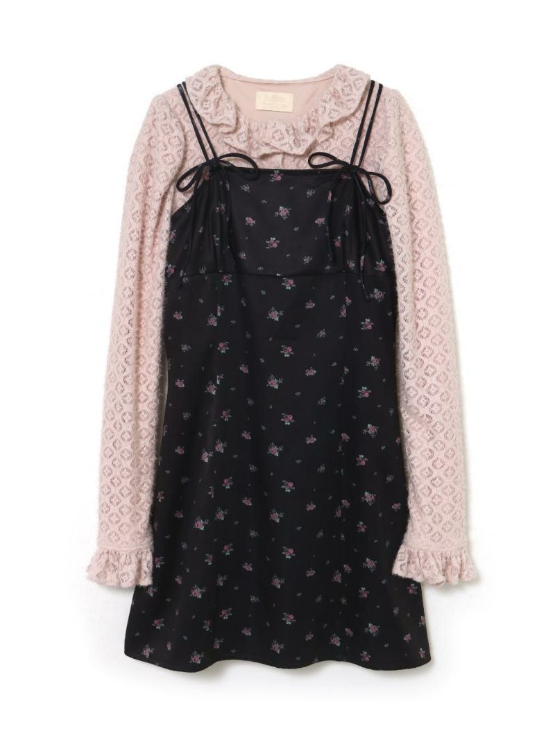 BUBBLES BOUTIQUE】lace layered onepiece | sparkling mall online store