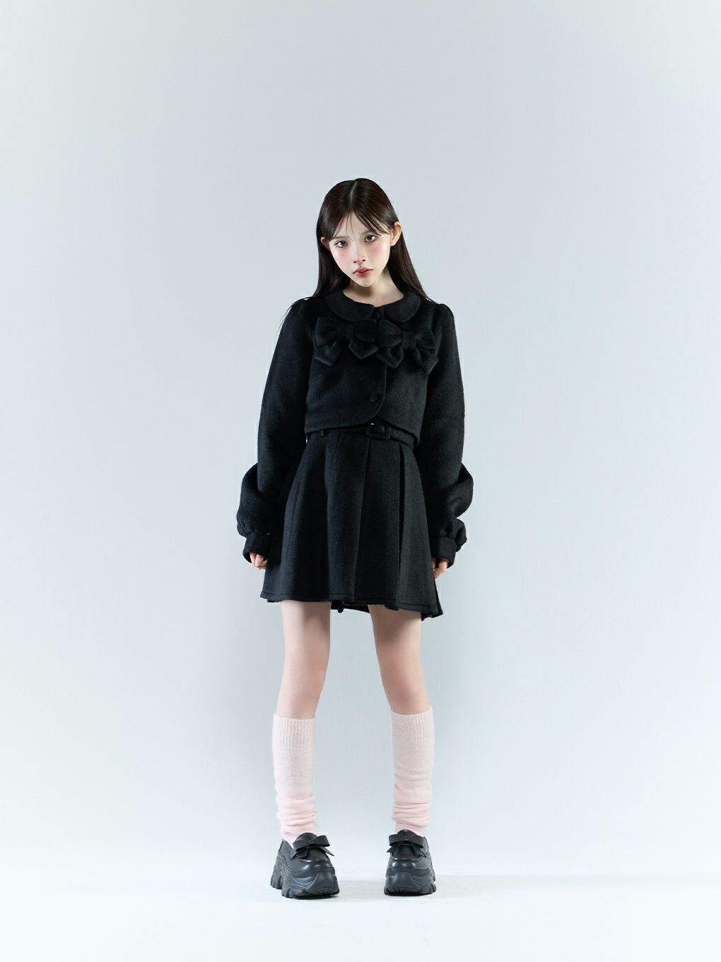 【BUBBLES】ウールリボンセットアップ