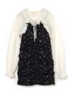 【BUBBLES BOUTIQUE】layered flower onepiece