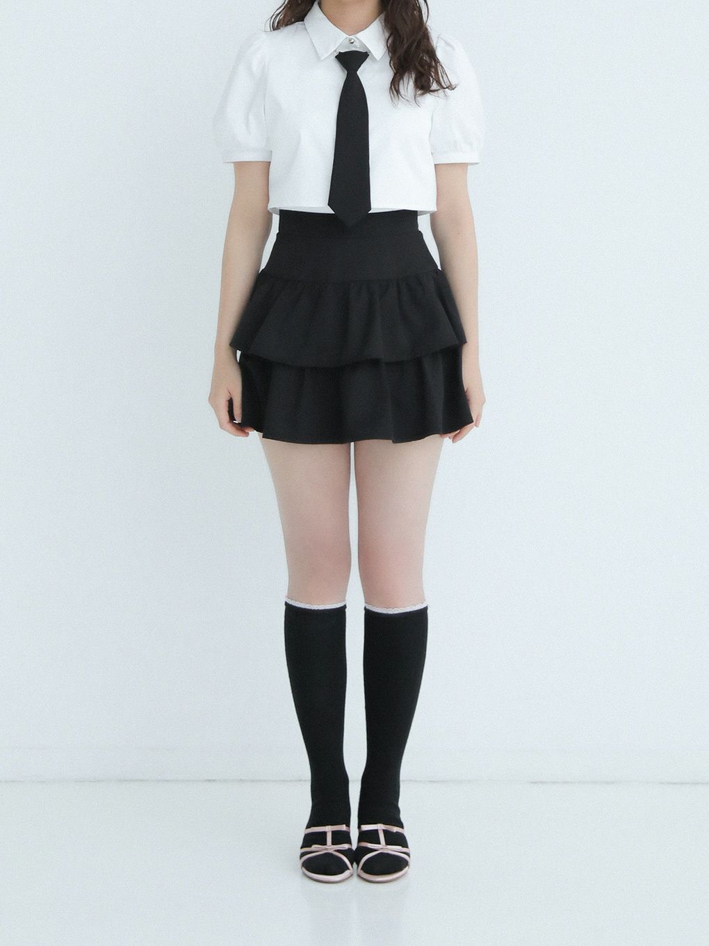 【BUBBLES】ティアードフリルスカパン