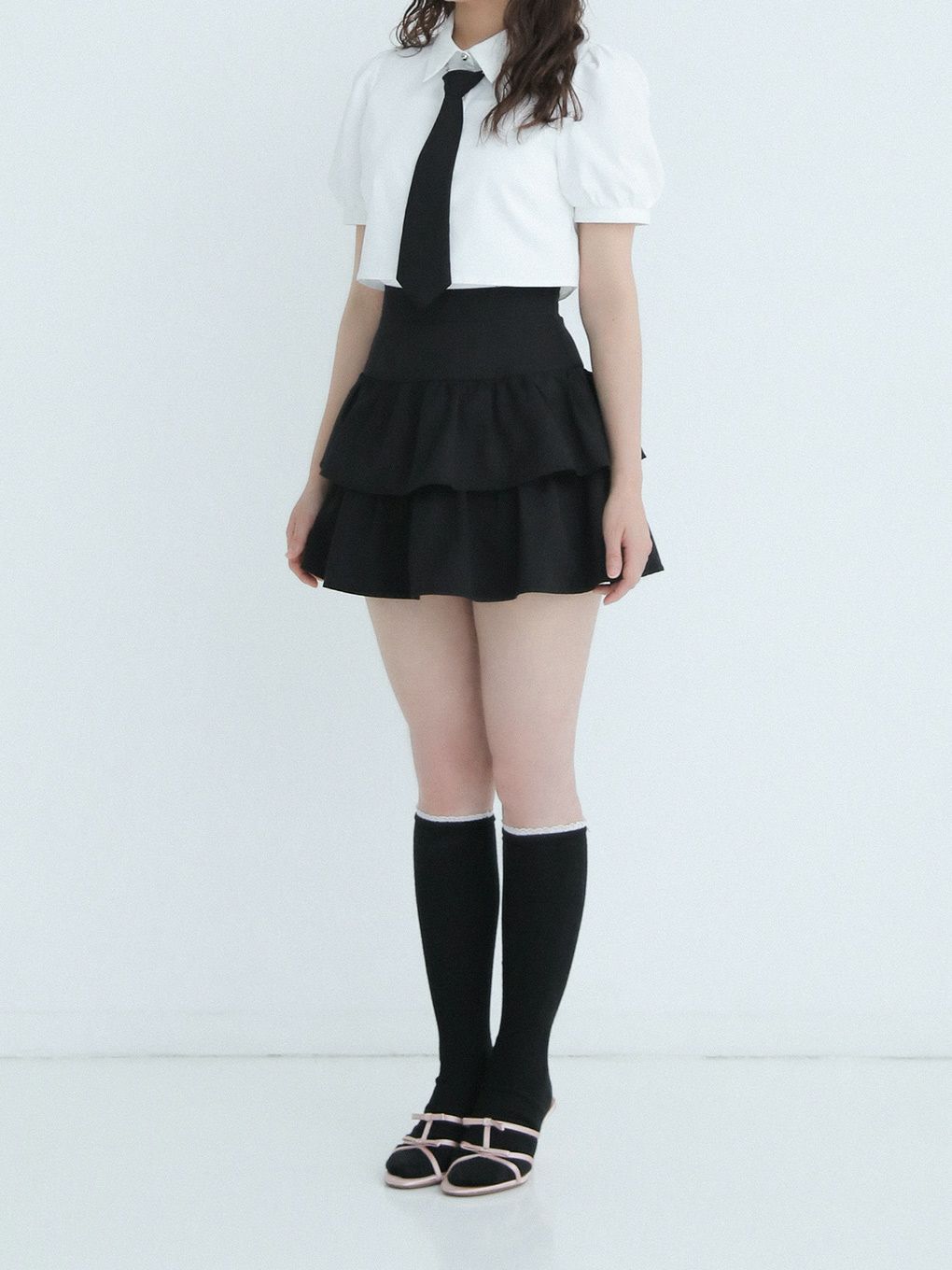 【BUBBLES】ティアードフリルスカパン