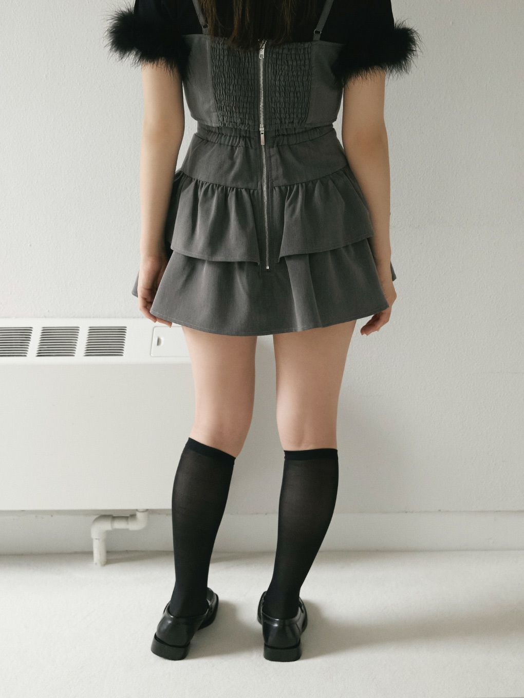 【BUBBLES】ティアードフリルスカパン