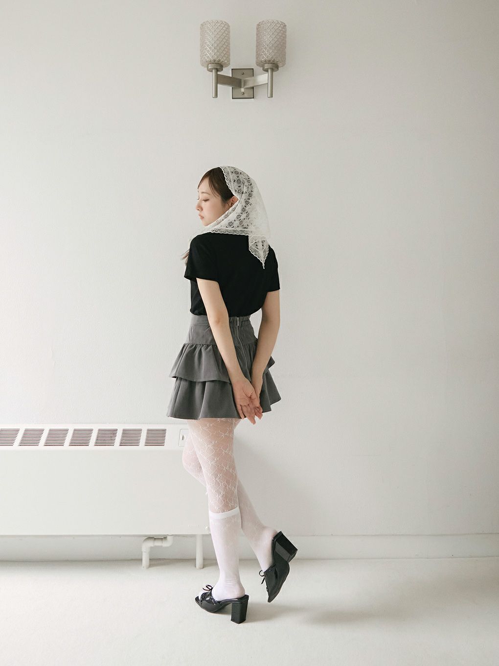 【BUBBLES】パウダーリボンTEEワンピース