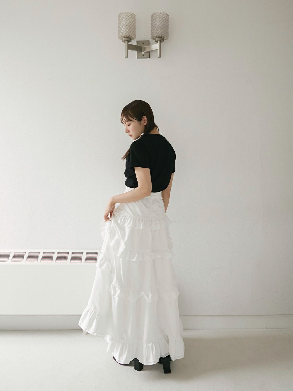 【BUBBLES】パウダーリボンTEEワンピース