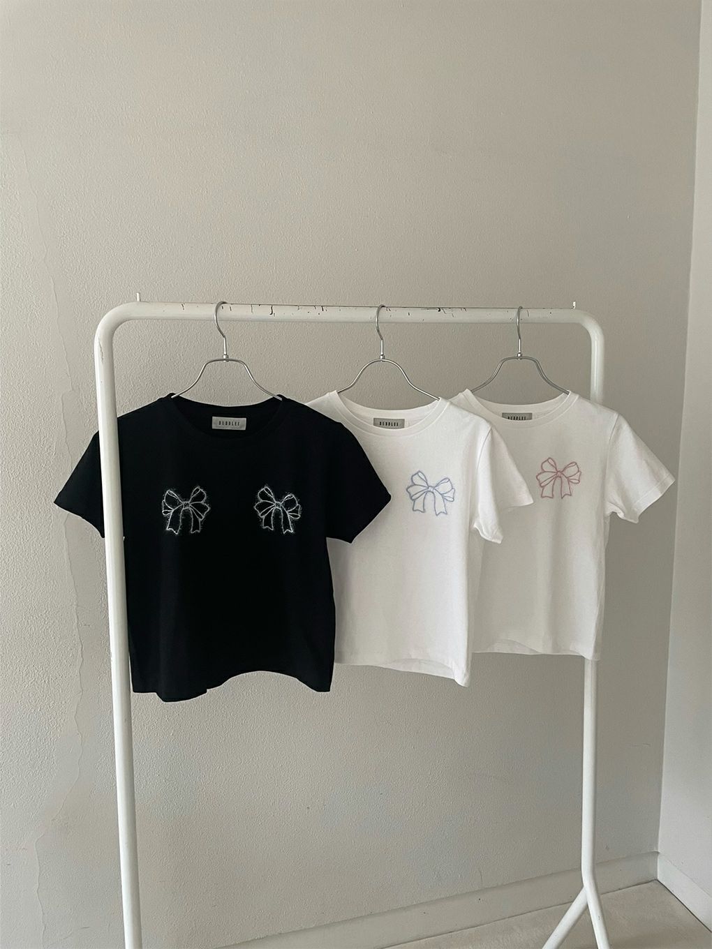 【BUBBLES】パウダーリボンTEEシャツ