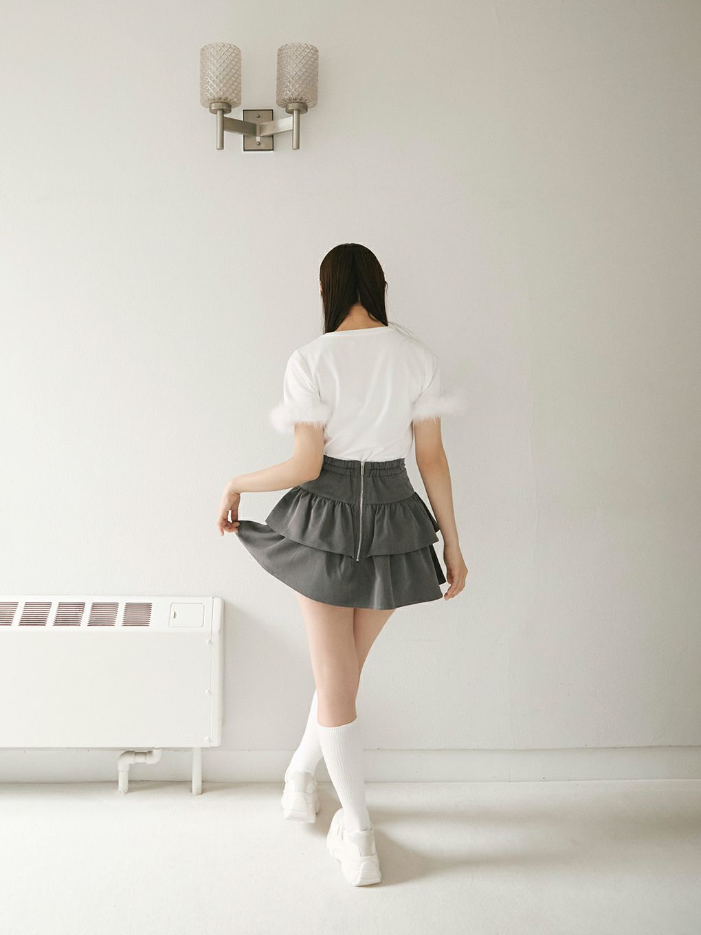 【BUBBLES】ファーカフスミニTEE