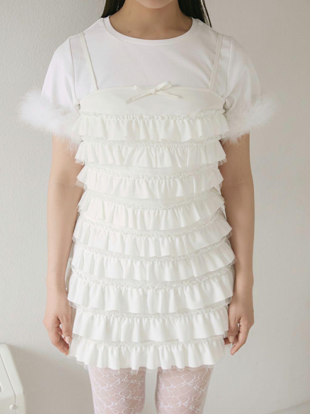 【BUBBLES】ファーカフスミニTEE