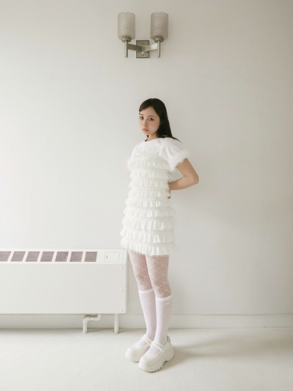 【BUBBLES】ファーカフスミニTEE