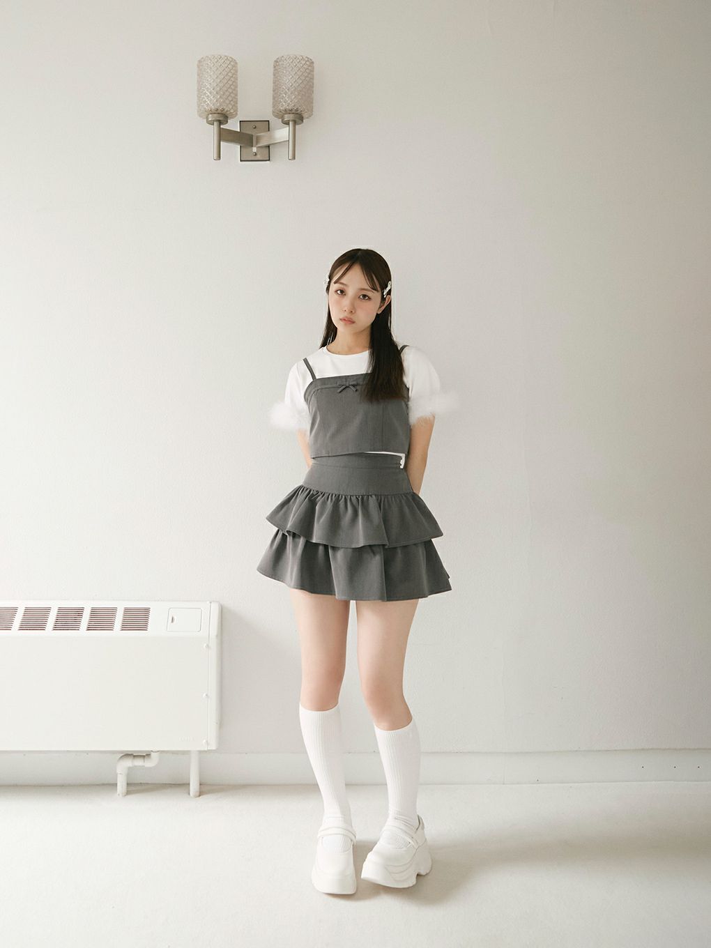 【BUBBLES】ファーカフスミニTEE