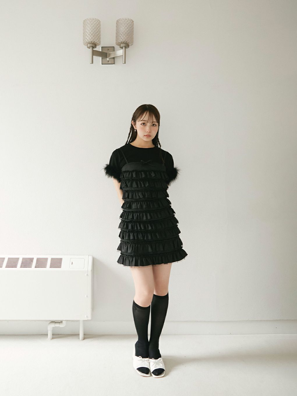 【BUBBLES】ファーカフスミニTEE