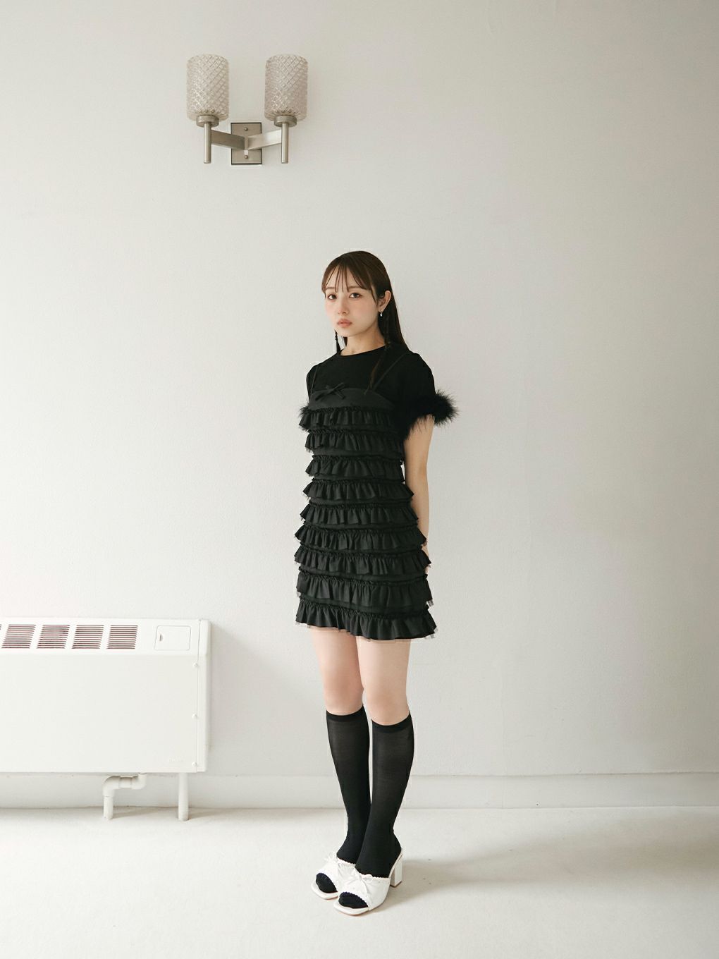 【BUBBLES】ファーカフスミニTEE