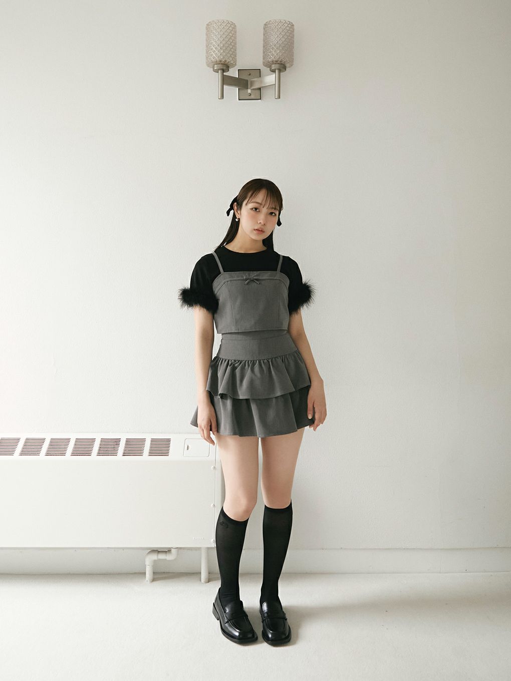 【BUBBLES】ファーカフスミニTEE