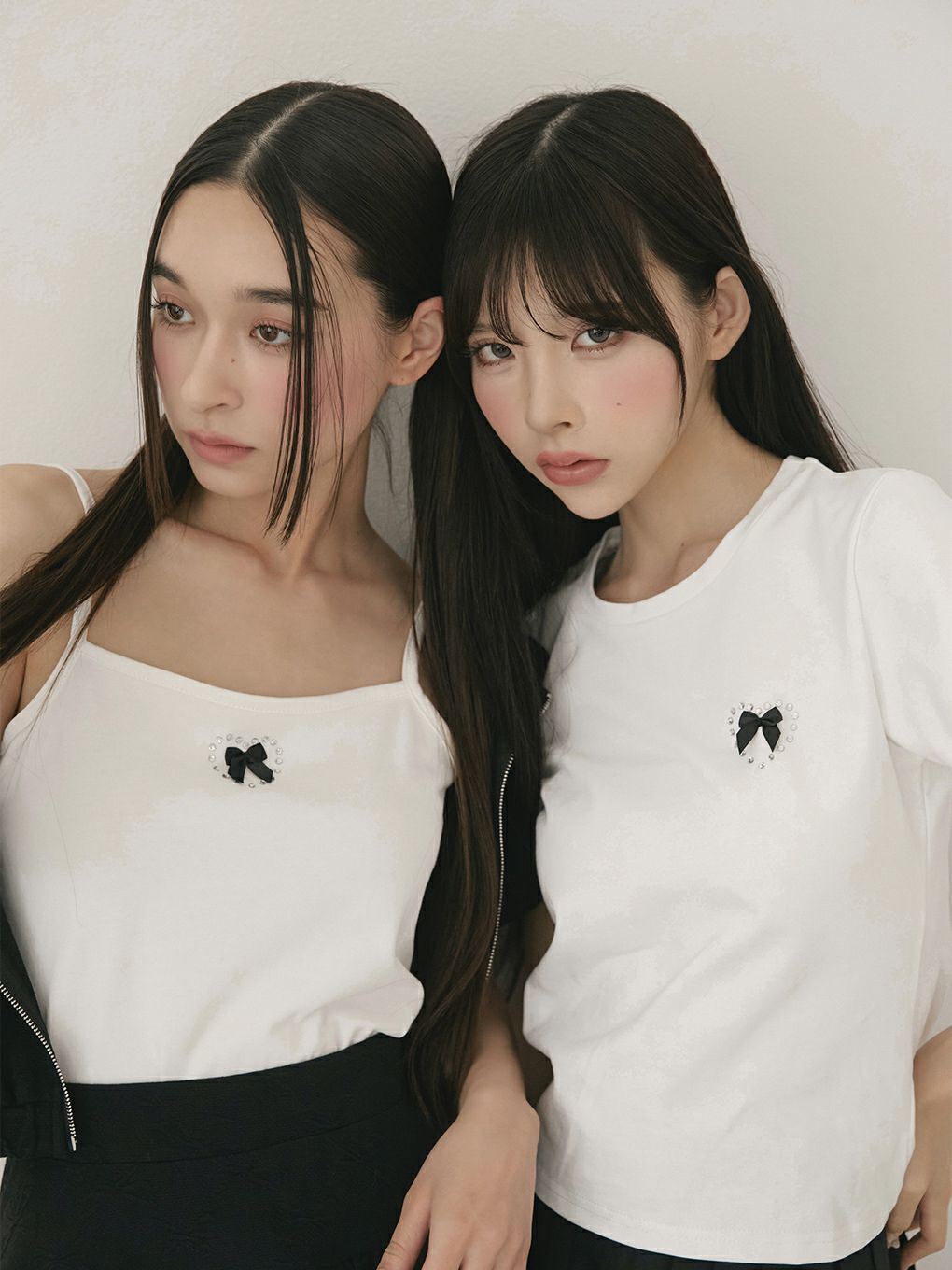 【BUBBLES】ビジューリボンキャミ