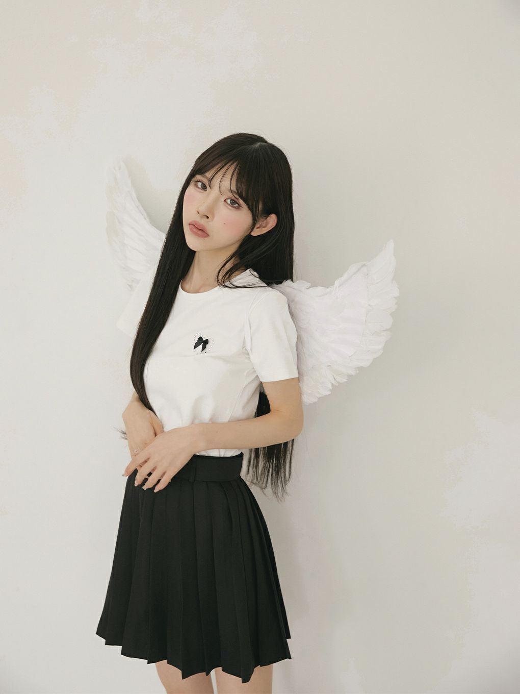 【BUBBLES】ビジューリボンミニTEE