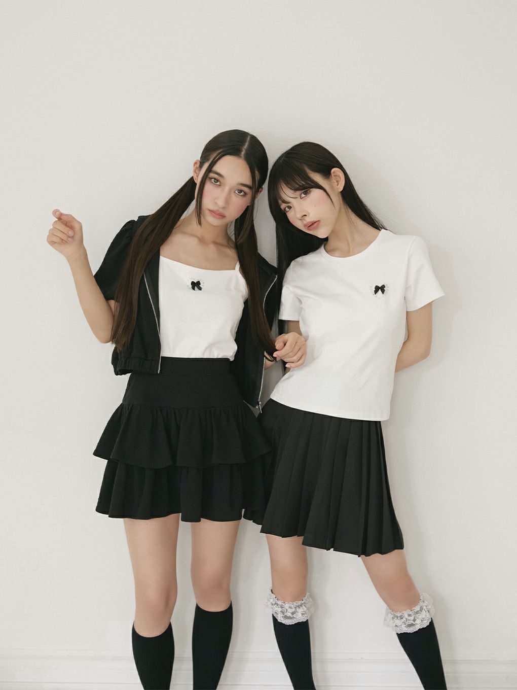 【BUBBLES】ビジューリボンミニTEE