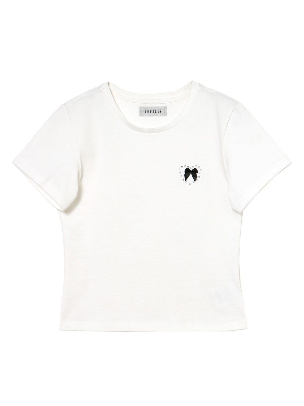 【BUBBLES】ビジューリボンミニTEE