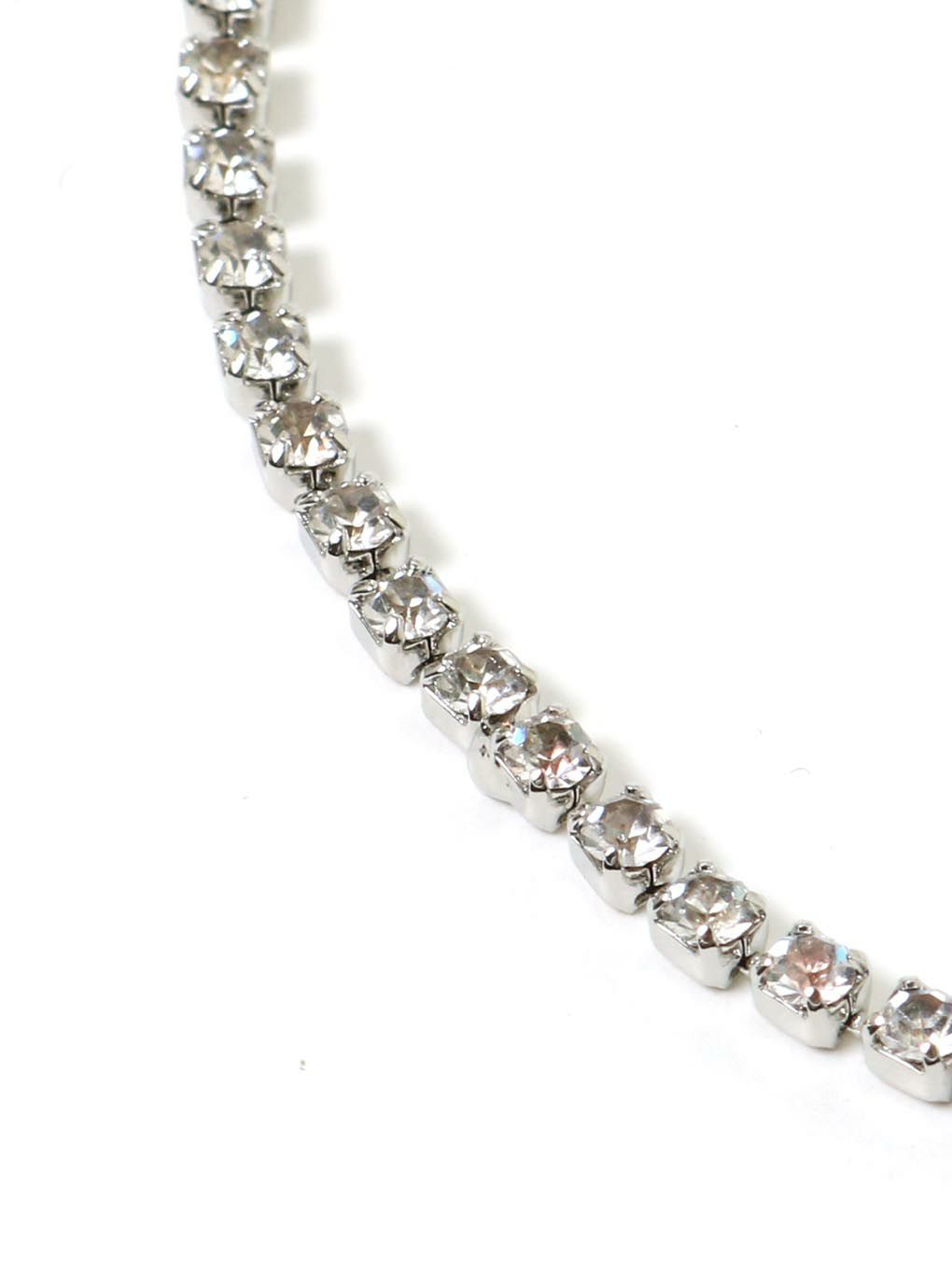 【BUBBLES】ビジューチェーンハートネックレス