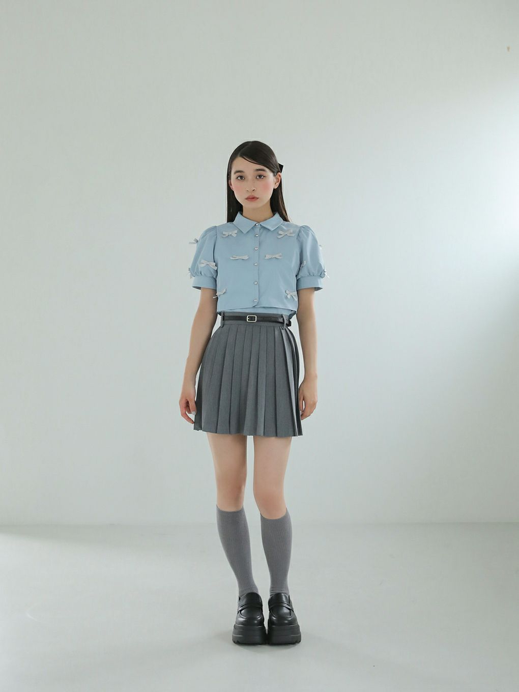 【BUBBLES】ミニリボンブラウス