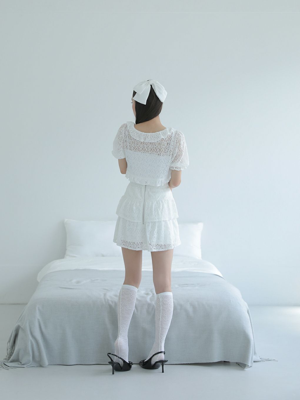 【BUBBLES】レースティアードスカパン