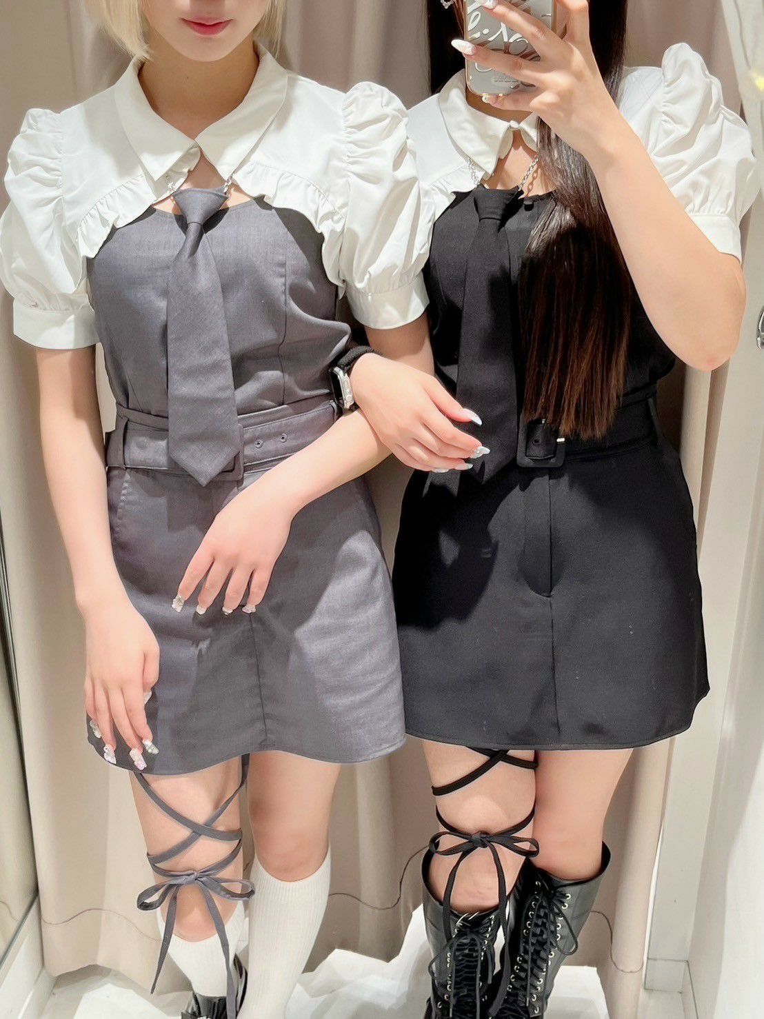 【BUBBLES】クロスリボンスカパン