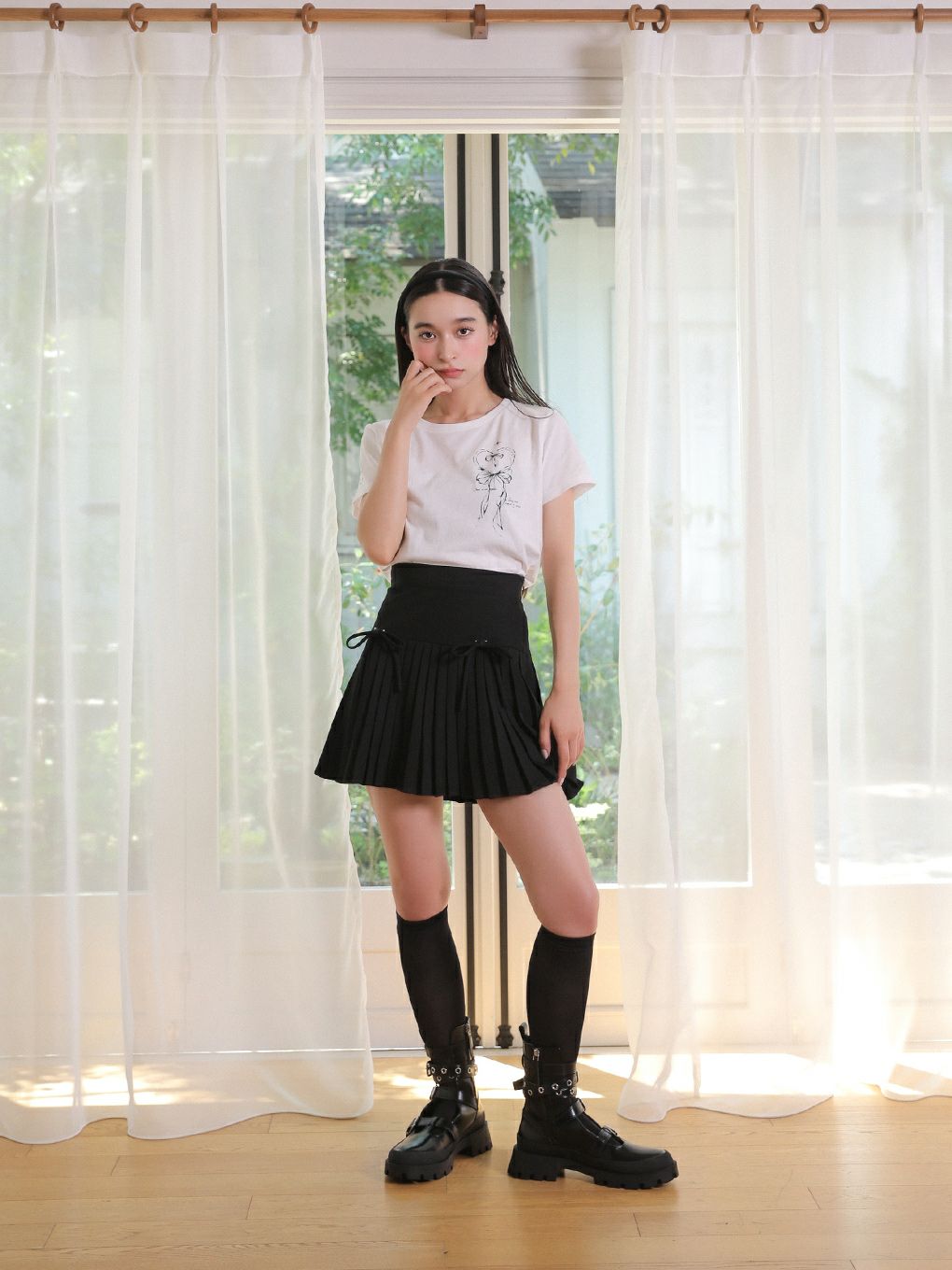 【BUBBLES】リボンミニTEE