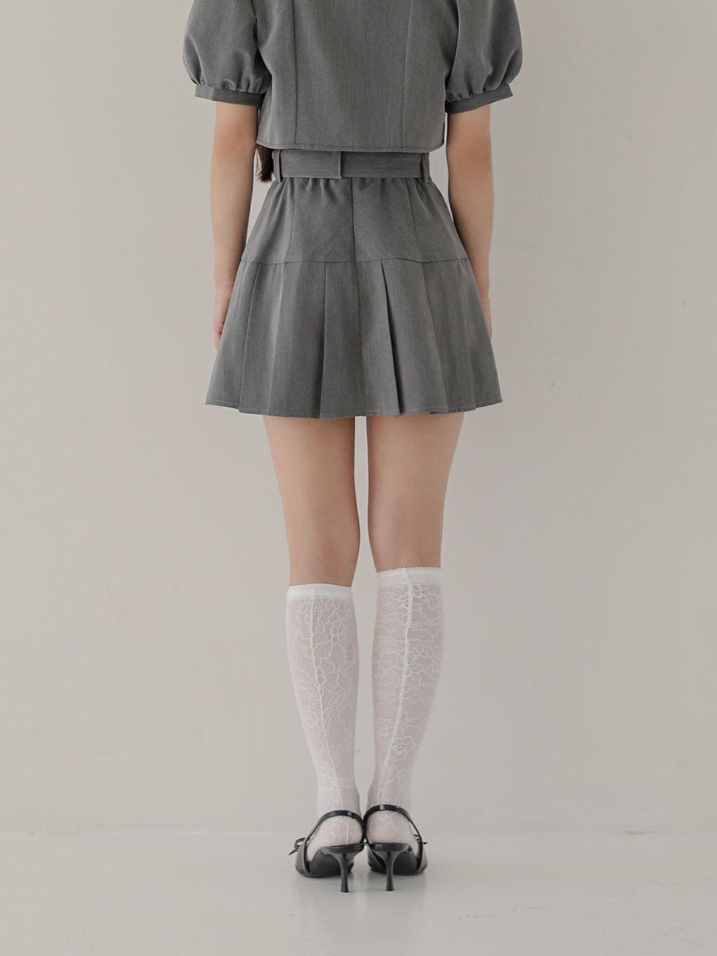 【BUBBLES】ハーフプリーツスカパン