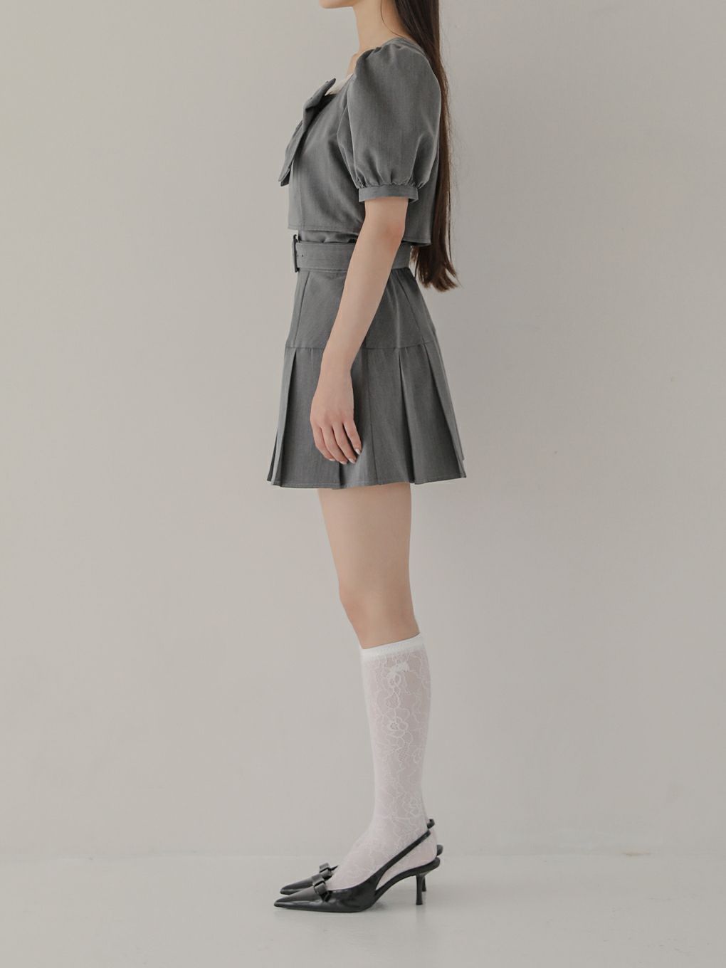 【BUBBLES】ハーフプリーツスカパン