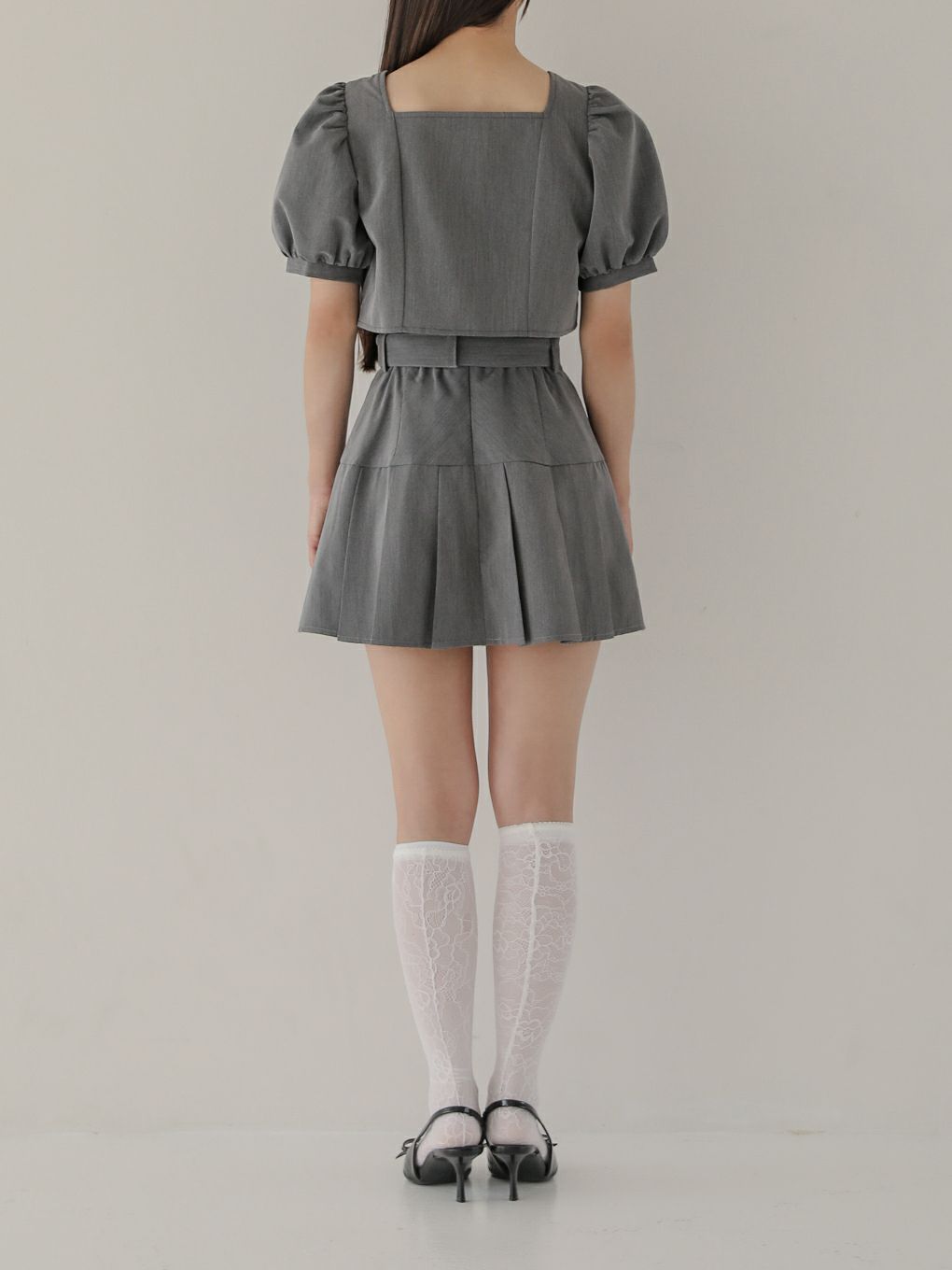 【BUBBLES】ハーフプリーツスカパン