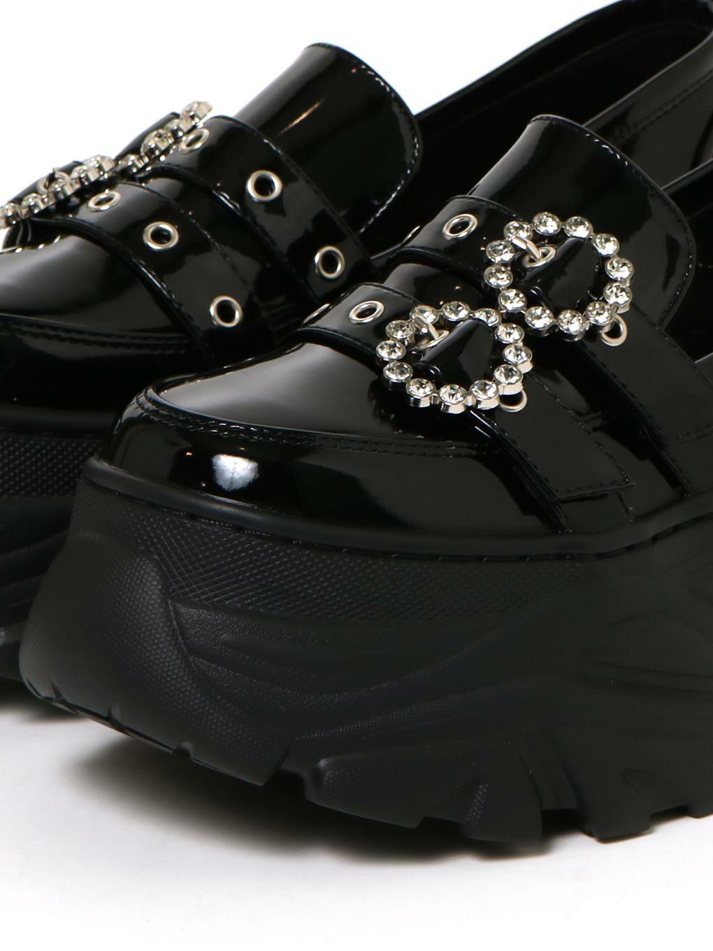 【BUBBLES】ダブルベルトプラットシューズ