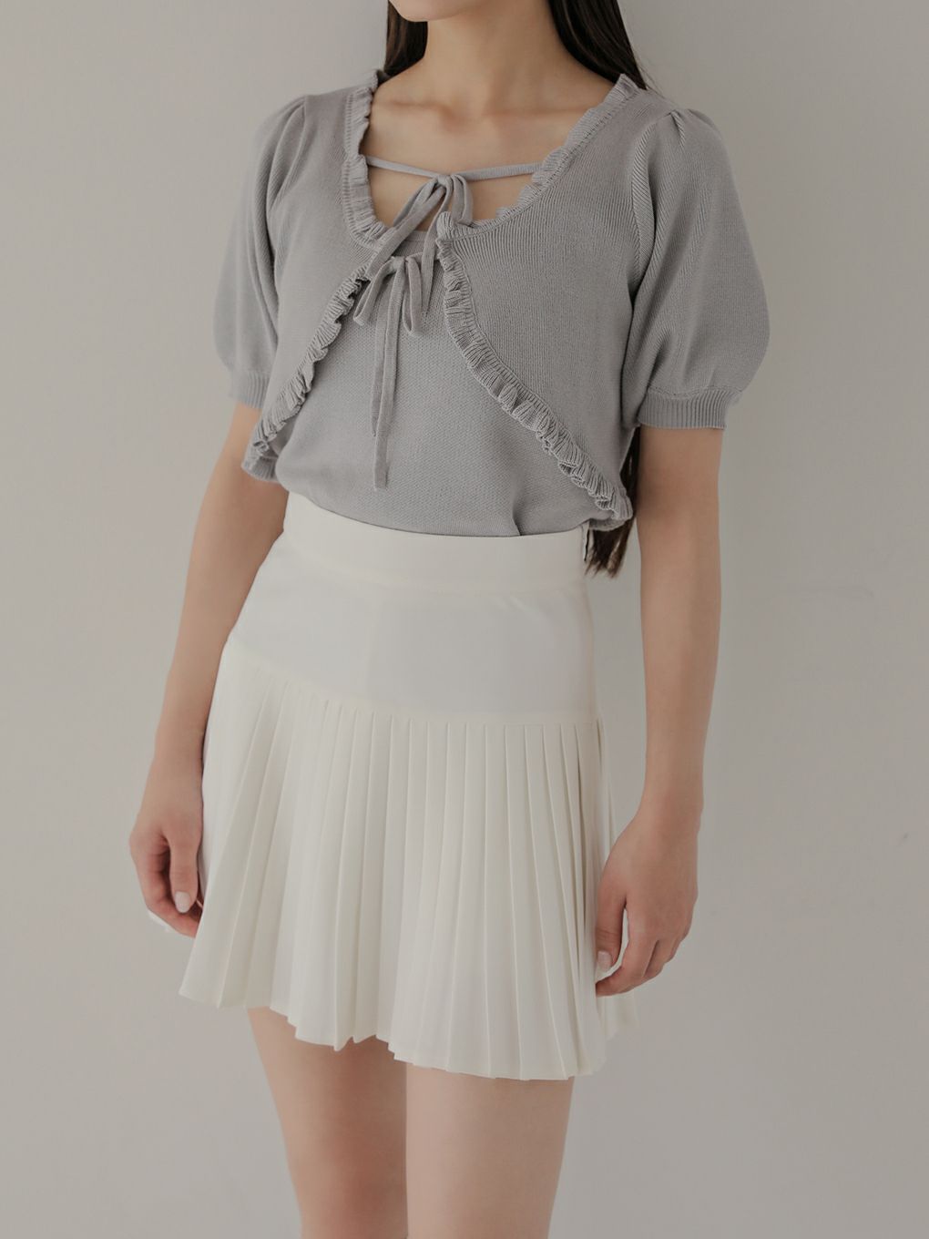 【BUBBLES】リボンカーデアンサンブル