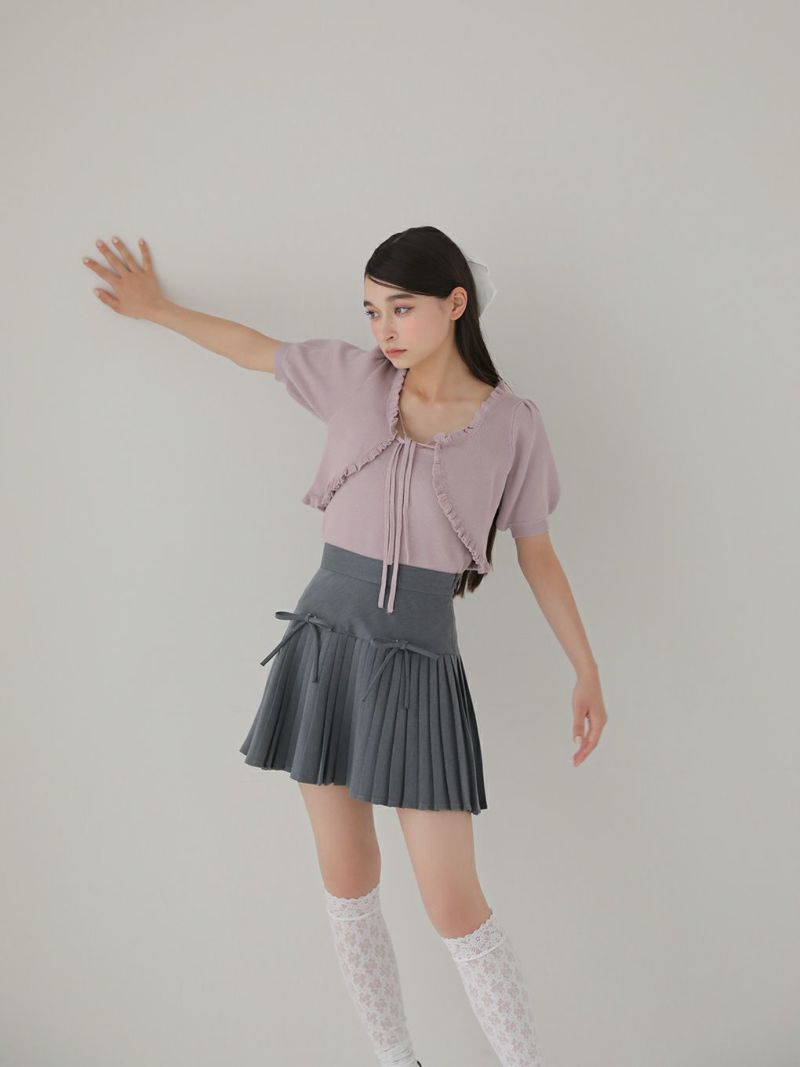 超激安 BUBBLES】リボンカーデアンサンブル store online mall sparkling | トップス