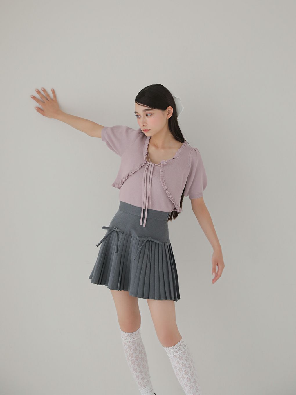 【BUBBLES】リボンカーデアンサンブル