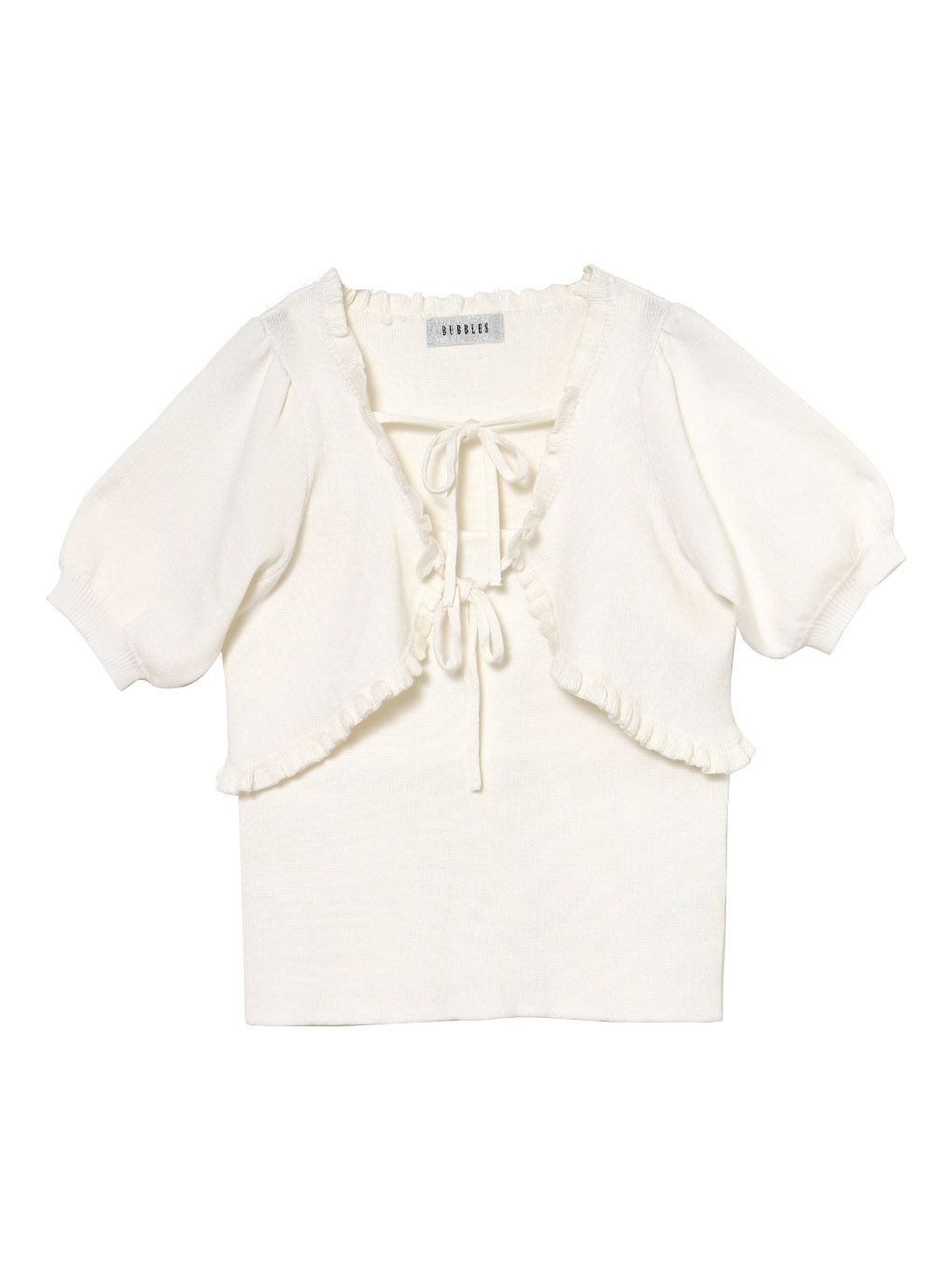 【BUBBLES】リボンカーデアンサンブル