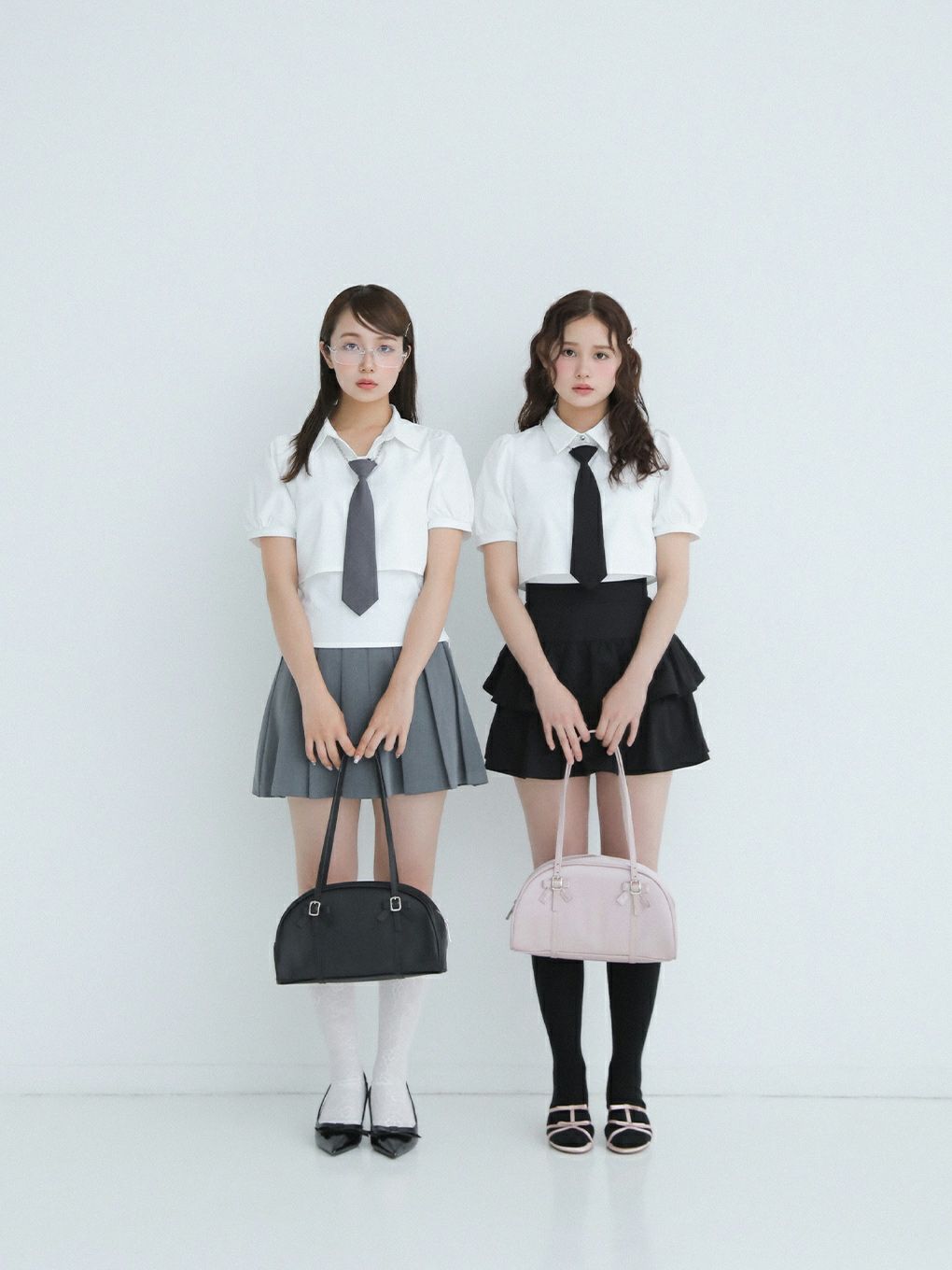 【BUBBLES】ミニリボンレザーバッグ