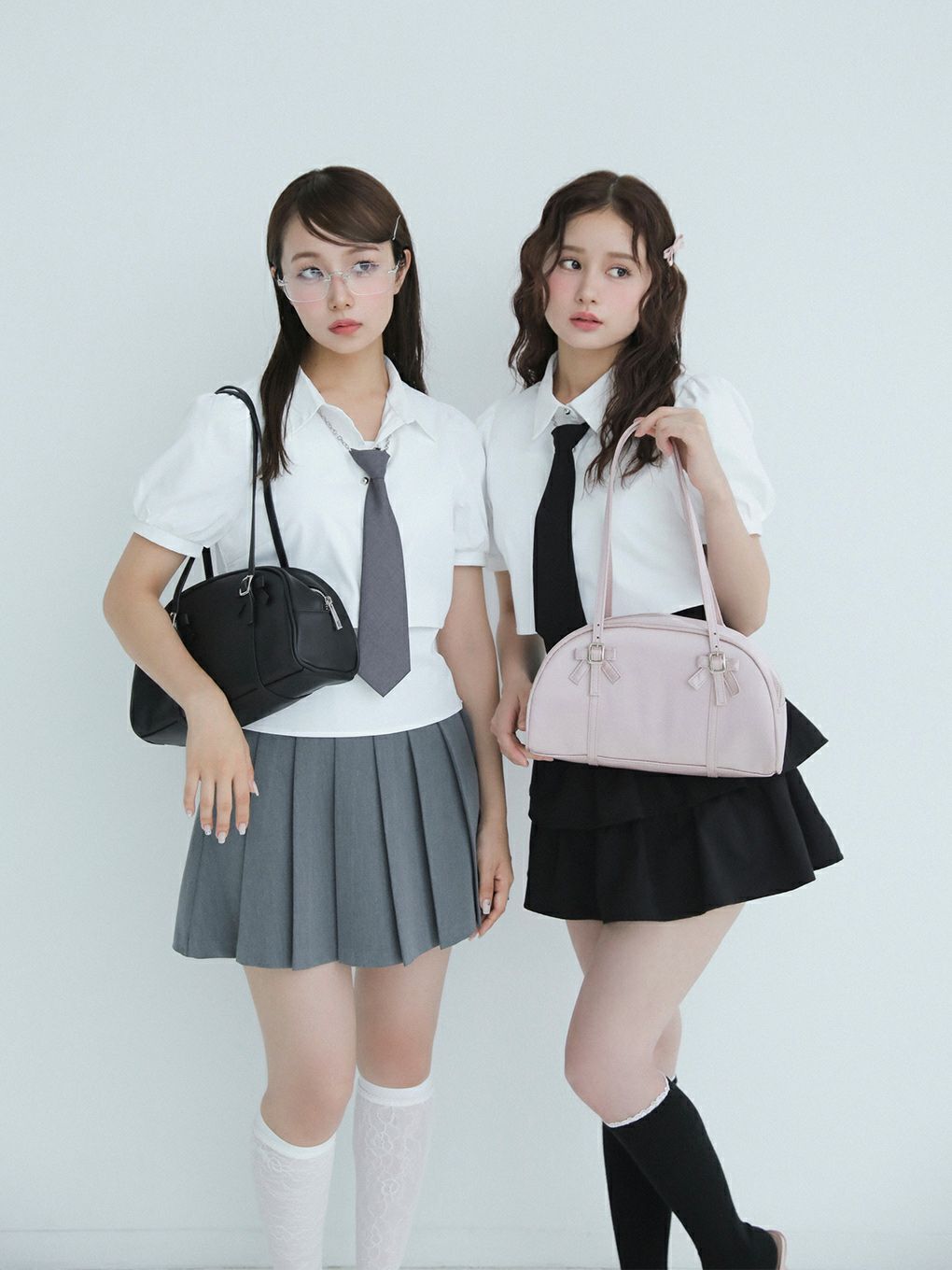 【BUBBLES】ミニリボンレザーバッグ