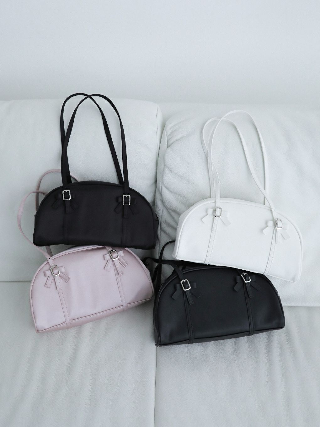 【BUBBLES】ミニリボンサテンバッグ