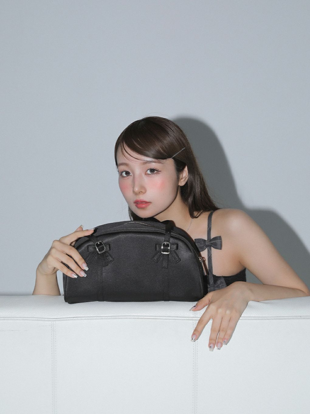 【BUBBLES】ミニリボンサテンバッグ