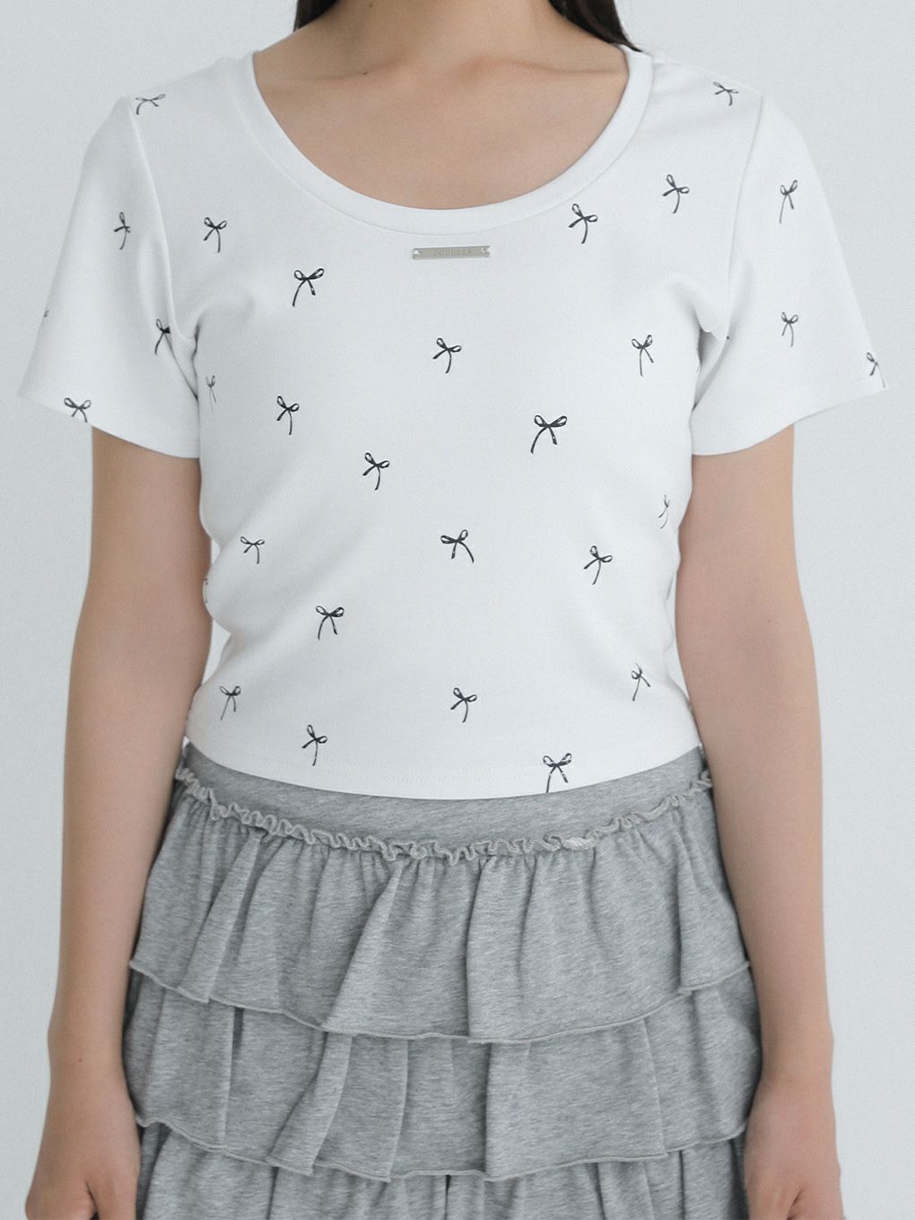 【BUBBLES】リボンパターンミニTEE